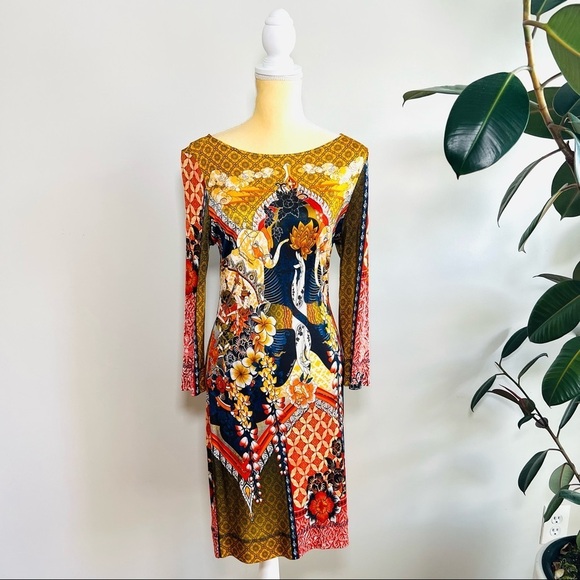 Adriana Barra Brazilian designer Buddhist print dress - Picture 1 of 7